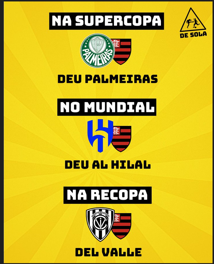 Recopa: Flamengo perde nos pênaltis para o Del Valle e fica com o vice