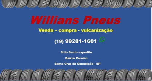 Willians Pneus - Venda - Compra - Vulcanização aaa