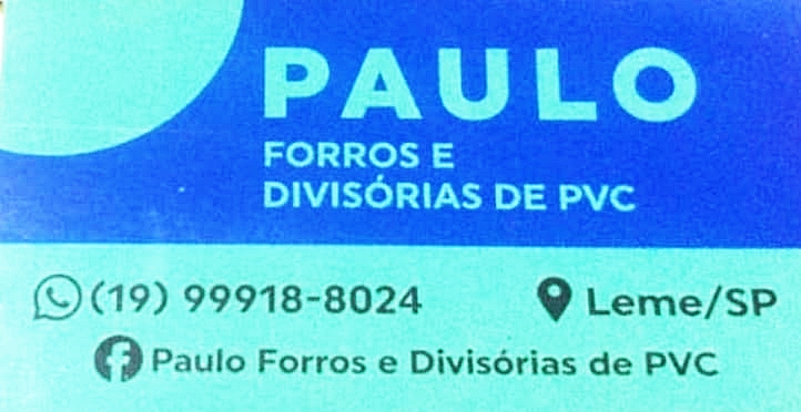 PAULO FORROS E DIVISÓRIAS DE PVC aaa