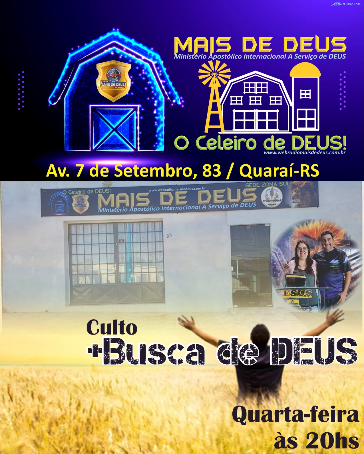 Culto de quarta-feria as 20hs aaa